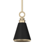 Hunter Klein 6" Wide Mini Pendant with Metal Shade Alturas Gold