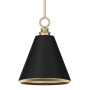 Hunter Klein 13" Wide Pendant with Metal Shade Alturas Gold