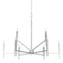 Hunter Sunjai 9 Light 40" Wide Taper Candle Style Chandelier Brushed Nickel