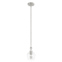 Hunter Maple Park 6" Wide Mini Pendant Brushed Nickel
