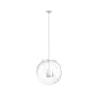 Hunter Sacha 3 Light 16" Wide Pendant Brushed Nickel