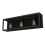 Hunter Squire Manor 3 Light 25" Wide Bathroom Vanity Light Matte Black