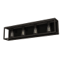 Hunter Squire Manor 4 Light 33" Wide Bathroom Vanity Light Matte Black
