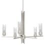 Hunter Gatz 5 Light 24" Wide Chandelier Brushed Nickel