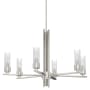 Hunter Gatz 6 Light 28" Wide Chandelier Brushed Nickel