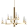Hunter Gatz 9 Light 30" Wide Chandelier Alturas Gold