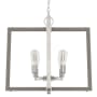 Hunter Woodburn 4 Light 25" Wide Chandelier Brushed Nickel