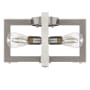 Hunter Woodburn 4 Light 9" Wide Semi-Flush Ceiling Fixture Brushed Nickel