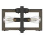 Hunter Woodburn 4 Light 9" Wide Semi-Flush Ceiling Fixture Noble Bronze