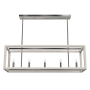 Hunter Squire Manor 5 Light 40" Wide Taper Candle Style Chandelier Chrome