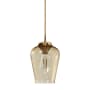 Hunter Vidria 8" Wide Mini Pendant Alturas Gold / Amber Iridescent