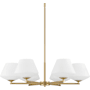 Hunter Celestial Valley 6 Light 29" Wide Chandelier Alturas Gold