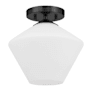 Hunter Celestial Valley 10" Wide Flush Mount Ceiling Fixture Matte Black