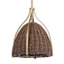 Hunter Arcelia 12" Wide Pendant Alturas Gold / Rattan