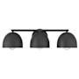 Hunter Erling 3 Light 22" Wide Vanity Light Matte Black
