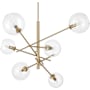Hunter Farling 6 Light 44" Wide Sputnik Chandelier Alturas Gold
