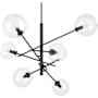 Hunter Farling 6 Light 44" Wide Sputnik Chandelier Matte Black