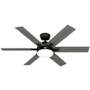 Hunter Georgetown 52" 6 Blade Indoor LED Ceiling Fan Matte Black
