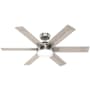 Hunter Georgetown 52" 6 Blade Indoor LED Ceiling Fan Brushed Nickel