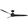 Hunter Mosley 60" 3 Blade Indoor Ceiling Fan Matte Black
