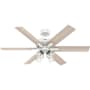 Hunter Fonthill 52" 6 Blade Indoor LED Energy Star Ceiling Fan Fresh White