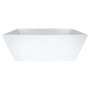 Hydrosystems Bellevue 60" Free Standing Hydroluxe SS Soaking Tub with Center Drain, Drain Assembly, and Overflow Matte White