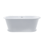 Hydrosystems Chateau 66" Free Standing Hydroluxe SS Air Tub with Center Drain, Drain Assembly, and Overflow Matte White