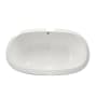 Hydrosystems Corazon 66" Drop In Hydroluxe SS Soaking Tub with Center Drain, Drain Assembly, and Overflow Matte White