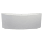 Hydrosystems Metro 66" Free Standing Hydroluxe SS Soaking Tub with Center Drain, Drain Assembly, and Overflow Matte White