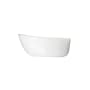 Hydrosystems Obsidian 58" Free Standing Hydroluxe SS Soaking Tub with Reversible Drain, Drain Assembly, and Overflow Matte White