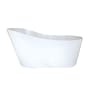 Hydrosystems Rodeo 61" Free Standing Hydroluxe SS Soaking Tub with Center Drain, Drain Assembly, and Overflow Matte White
