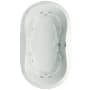 Hydrosystems Drop In or Undermount Acrylic Whirlpool Tub with Drain White