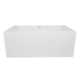 Hydrosystems Slate 60" Free Standing Hydroluxe SS Soaking Tub with Center Drain, Drain Assembly, and Overflow Matte White