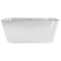 Hydrosystems Summerlin 57" Free Standing Hydroluxe SS Soaking Tub with Center Drain, Drain Assembly, and Overflow Matte White