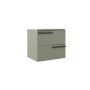 ICO Bath Accent 24" Wide Single Basin Vanity Set with Cabinet, Stone Composite Vanity Sink Top, and Decorative Legs Sage Green