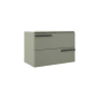 ICO Bath Accent 31" Wide Vanity Set with Cabinet, Stone Composite Vanity Cabinet Top, and Decorative Legs with Towel Holder - Less Sink Sage Green