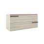 ICO Bath Accent 48" Wide Vanity Set with Cabinet, Stone Composite Vanity Cabinet Top, and Decorative Legs with Towel Holder - Less Sink White Oak