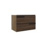 ICO Bath Accent 31" Single Wall Mounted Vanity Cabinet - Less Vanity Top Dark Walnut