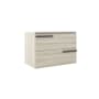 ICO Bath Accent 31" Single Wall Mounted Vanity Cabinet - Less Vanity Top White Oak