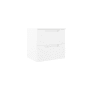 ICO Bath Coda 24" Single Wall Mounted Vanity Cabinet - Less Vanity Top Matte White Ripple
