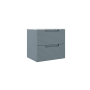 ICO Bath Coda 24" Single Wall Mounted Vanity Cabinet - Less Vanity Top Steel Blue Ripple