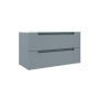 ICO Bath Coda 36" Single Wall Mounted Vanity Cabinet - Less Vanity Top Steel Blue
