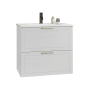 ICO Bath Rhythm 24" Single Wall Mounted Vanity Cabinet - Less Vanity Top Matte White