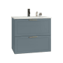 ICO Bath Rhythm 24" Single Wall Mounted Vanity Cabinet - Less Vanity Top Steel Blue