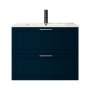 ICO Bath Rhythm 32" Single Wall Mounted Vanity Cabinet - Less Vanity Top Navy Blue