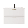 ICO Bath Rhythm 36" Single Wall Mounted Vanity Cabinet - Less Vanity Top Matte White