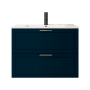 ICO Bath Rhythm 36" Single Wall Mounted Vanity Cabinet - Less Vanity Top Navy Blue