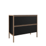 ICO Bath Tempo 36" Single Free Standing Vanity Cabinet - Less Vanity Top Matte Black