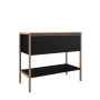 ICO Bath Tempo 36" Single Free Standing Vanity Cabinet - Less Vanity Top Matte Black