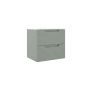 ICO Bath Coda 24" Wide Single Basin Vanity Set with Cabinet, Stone Composite Vanity Sink Top, and Modern Legs Sage Green Ripple